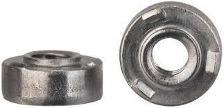 NWDSS1/4C.875 1/4-20 X 7/8 ROUND WELD NUT SS 1/8" THICK
